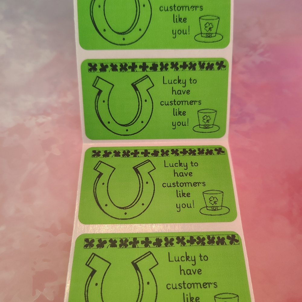 💙100 Lucky To Have- Shipping Labels Thermal Packaging Stickers 2.25"x1.25"💙